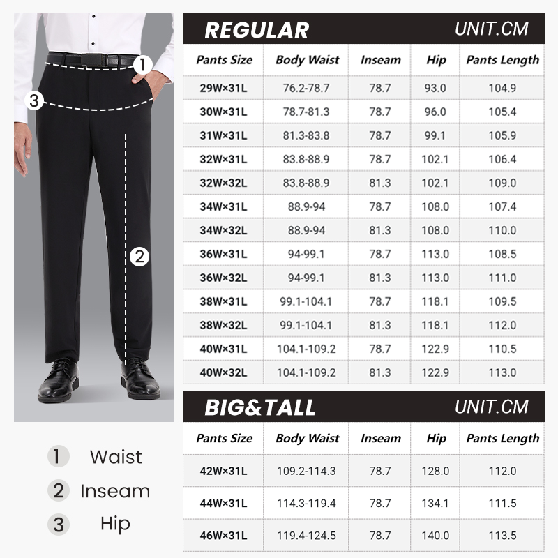 👑Fliwos® Men's Stretch Iron-free Dress Pants