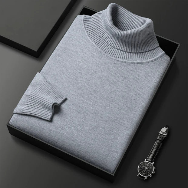 ✨Men's Solid Color Premium Turtleneck Sweater