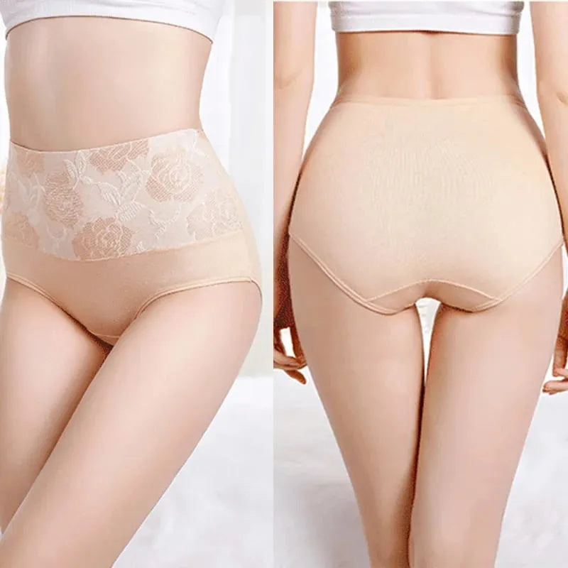 🔥BUY 5 GET 5 FREE🔥Cotton High Waist Abdominal Slimming Hygroscopic Antibacterial Underwear