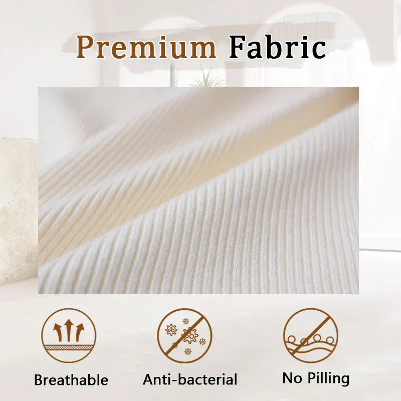 V-Neck Casual Slit Knitted Two-Piece Set