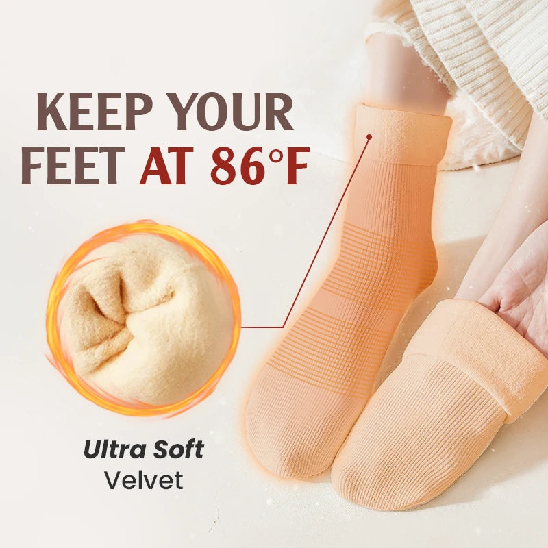 🔥Ultra-Soft Velvet Slim Thermal Socks