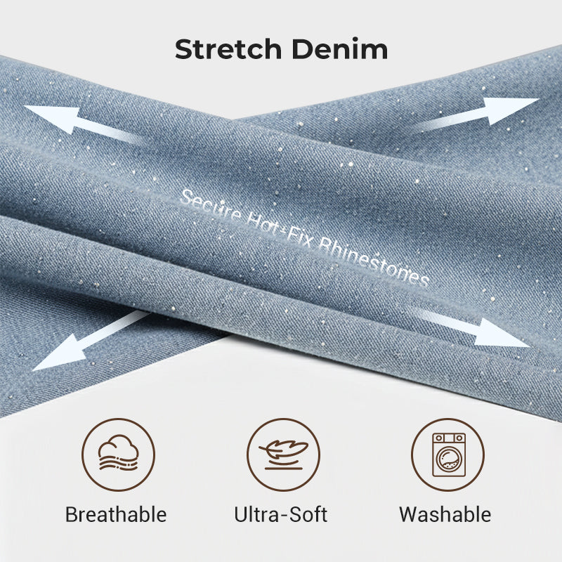 🔥Straight Leg Jeans With Rhinestones