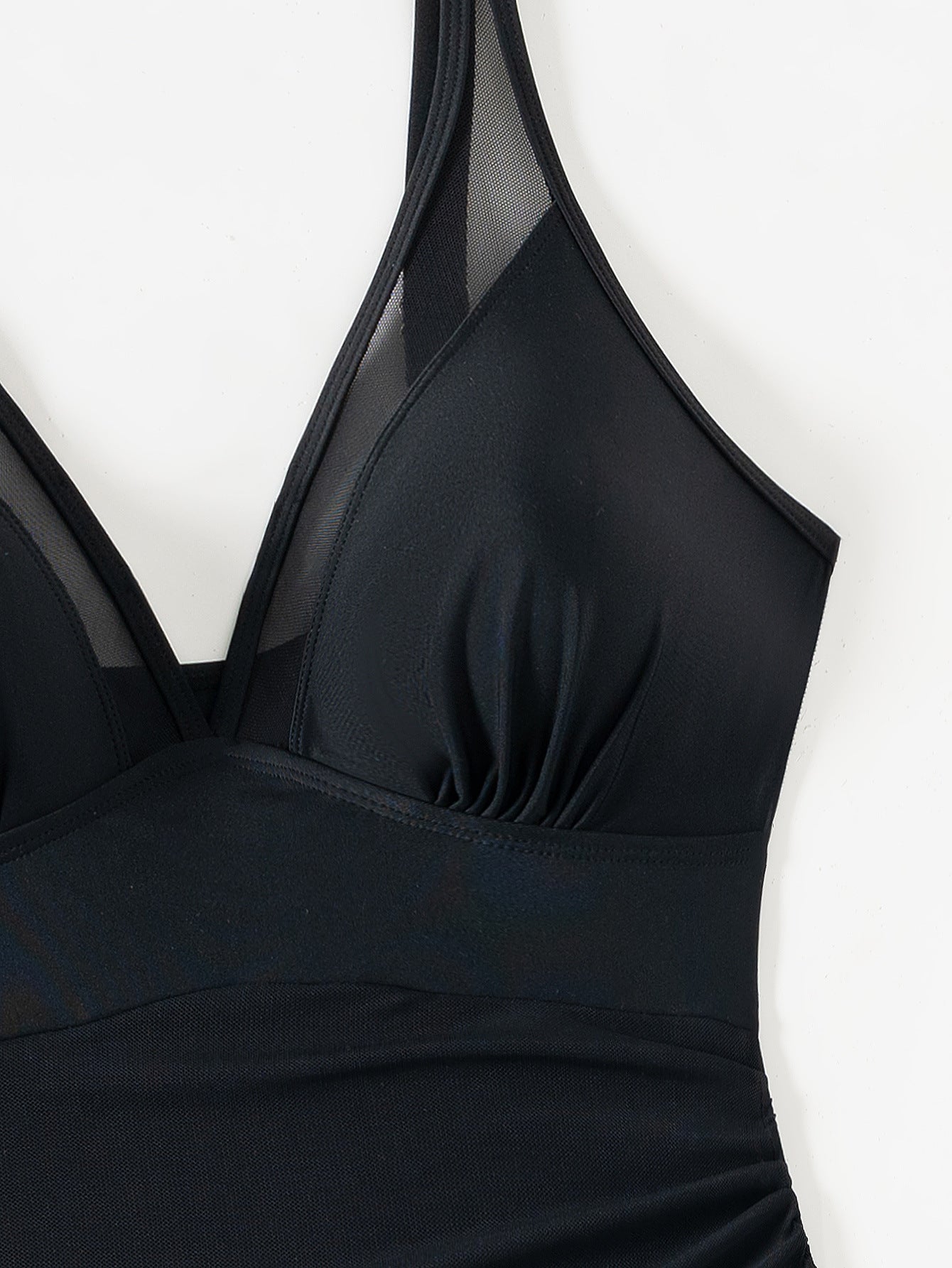 🏝️👙Slimming Mesh Sheer Sarong Wraps Tummy Control Swimsuit - Light and Graceful, Show Off Your Perfect Curves!