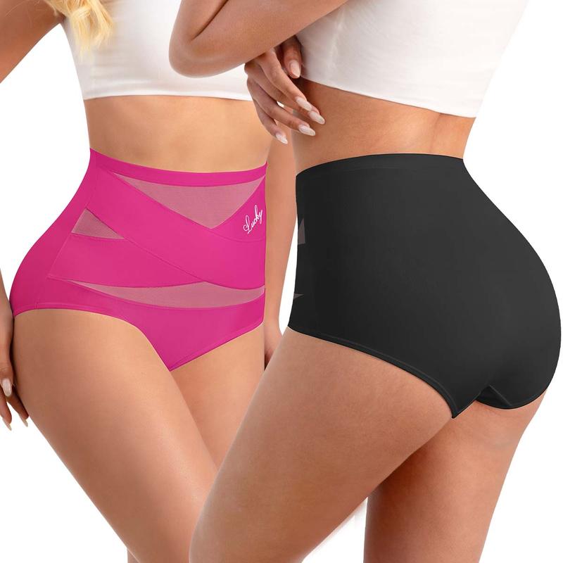 đžBuy 1 Get 3 PacksâšPlus-Size High-Waist Cross Tummy Control Panties