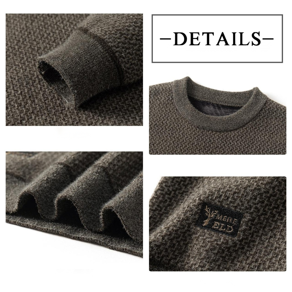 โจ Men's Warm and Cozy Lined Cardigan Top ๐