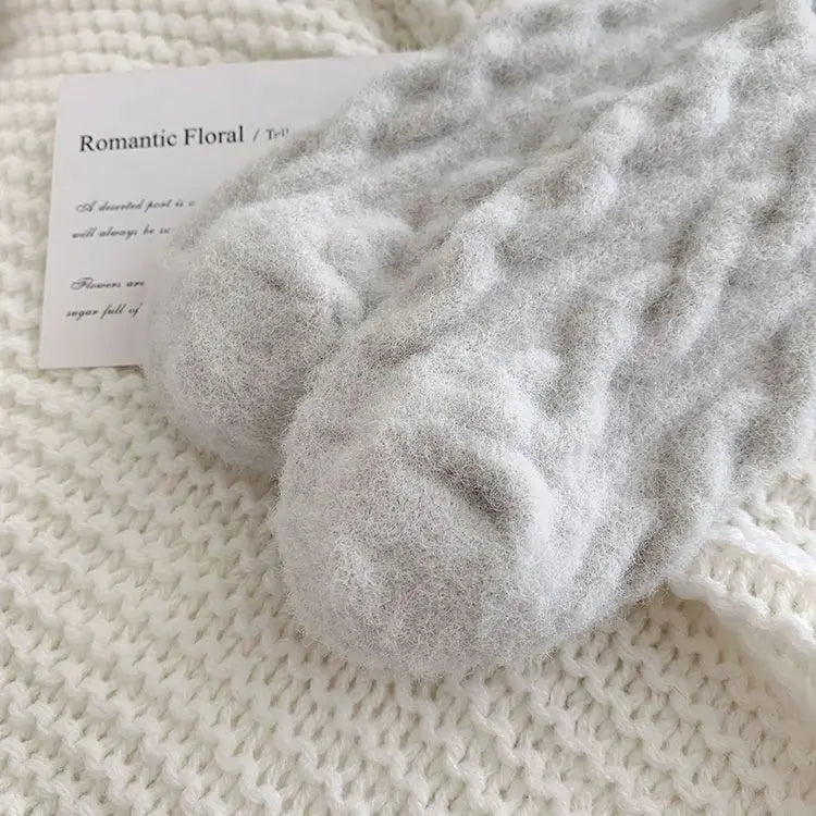 Soft Waxy Macaron Color Thermal Socks for Women - Great Gift