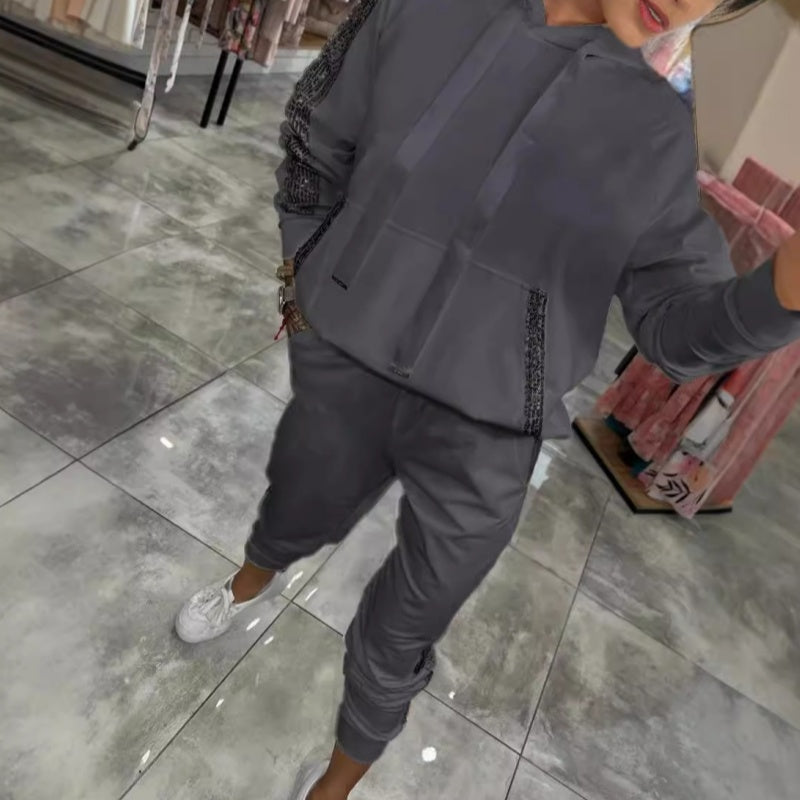 🌷✨Women’s Drawstring Hooded Tops & Pants 2-Piece Set