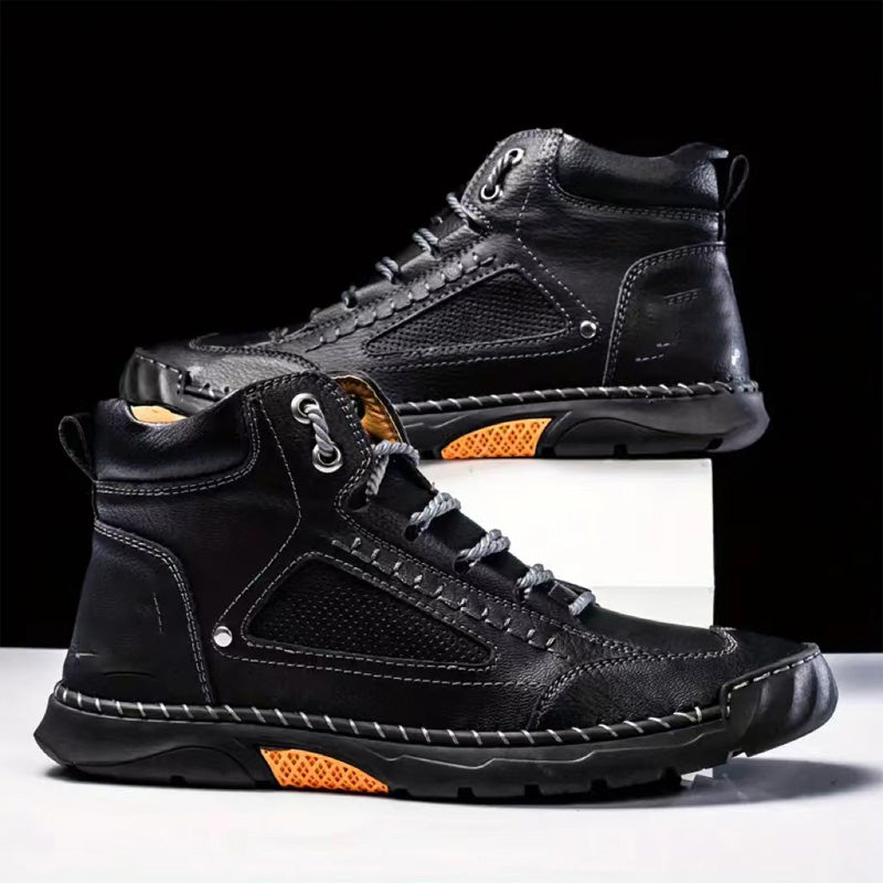 💥Hot Sale💥Stylish Hand-Stitched Flat Sole Men's Boots