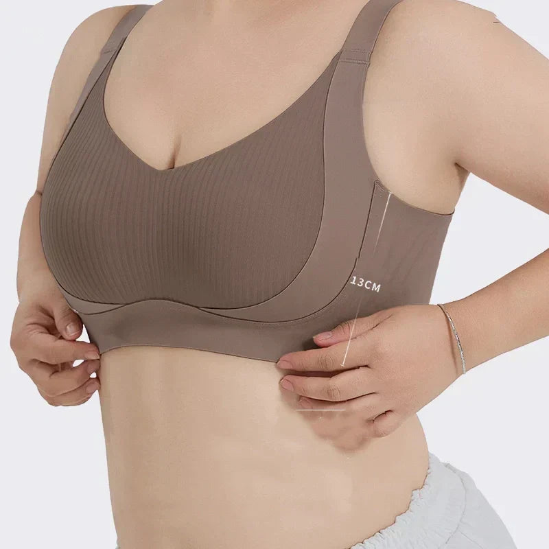 Women's Full Coverage Seamless Wide-Strap Bra