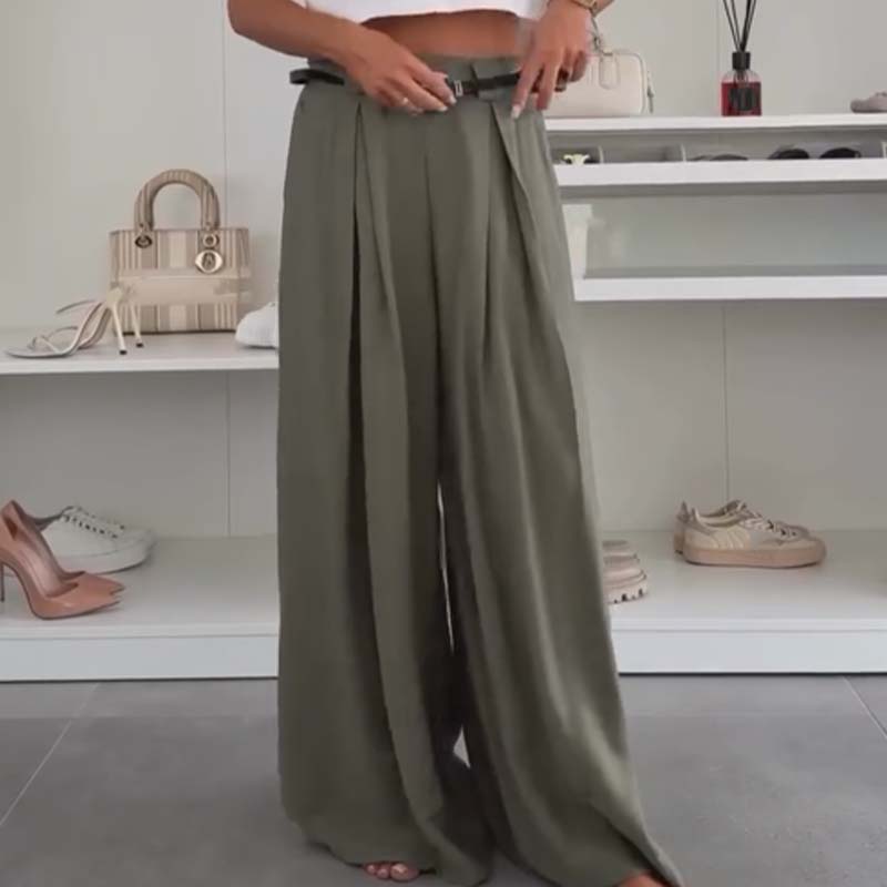 🔥Women's Lightweight Ruched Wide-Leg Pants