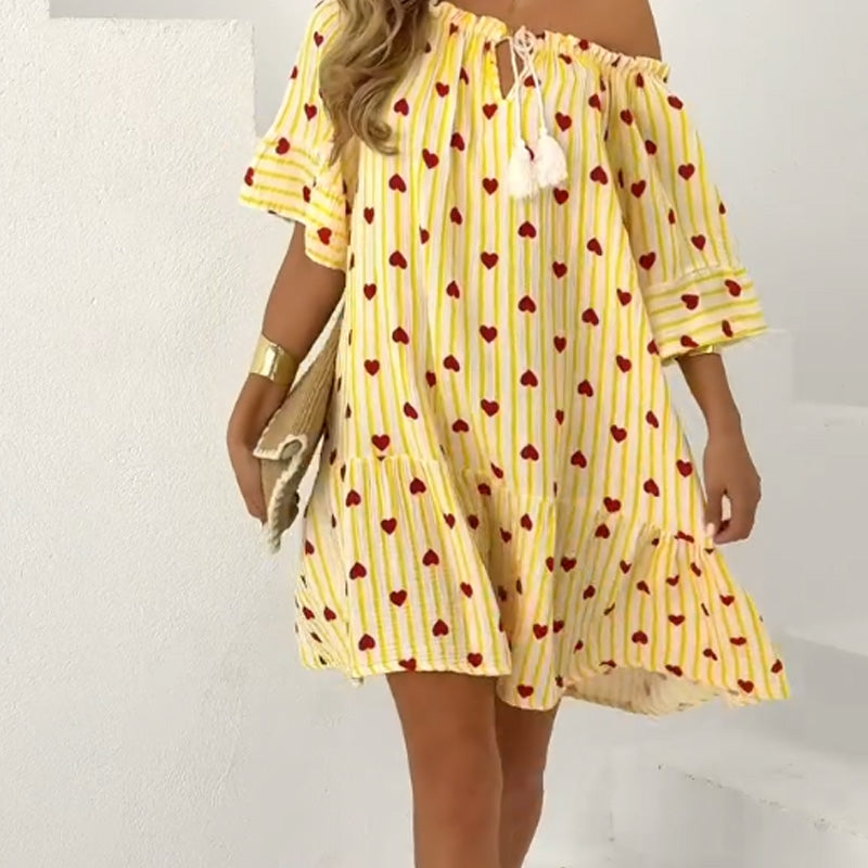 Women's Elegant Loose Short Sleeve Dress👗