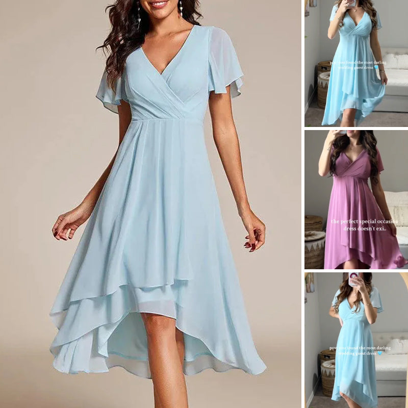 🎉Summer New Arrivals👗Women's Wrap V-Neck Midi Dress