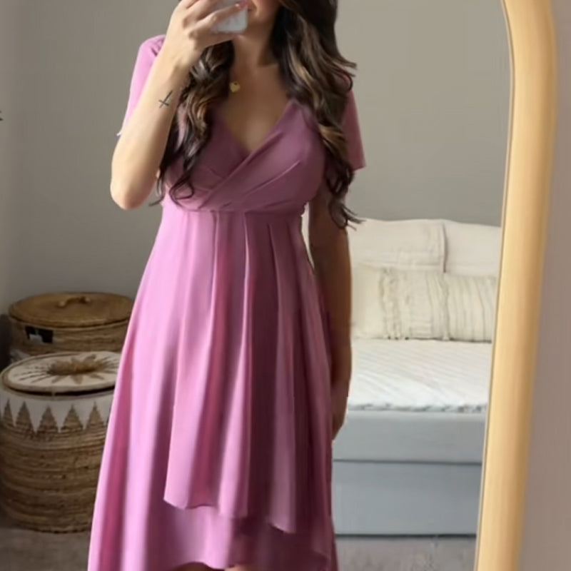 🎉Summer New Arrivals👗Women's Wrap V-Neck Midi Dress