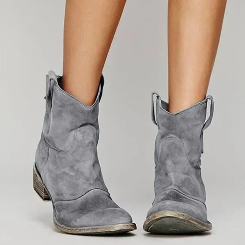 💥Comfortable Women's Ankle Boots Made Of Synthetic Suede