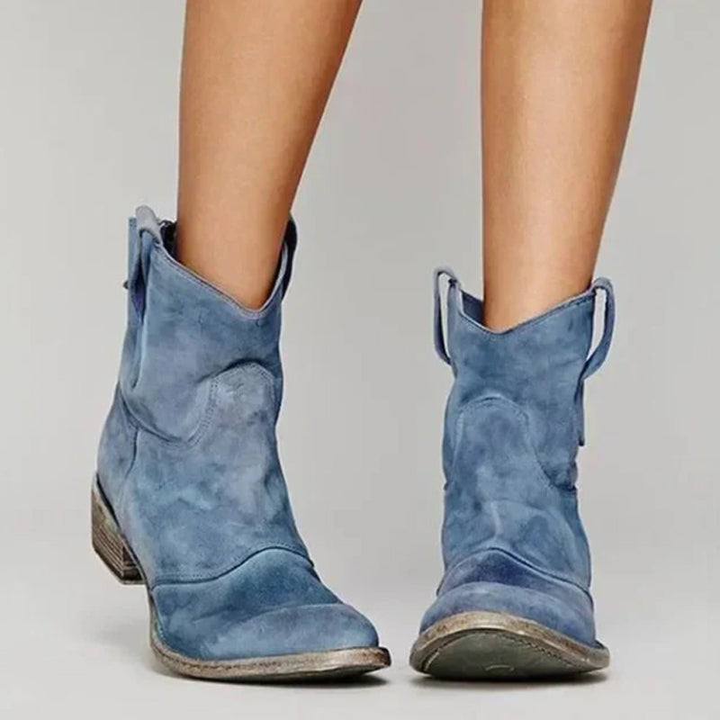 💥Comfortable Women's Ankle Boots Made Of Synthetic Suede