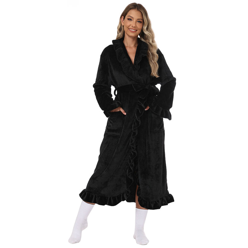 🔥✨Soft Fluffy Bathrobe 🧖♀️ – Skin-Friendly Fabric, Cozy Warmth for Post-Shower