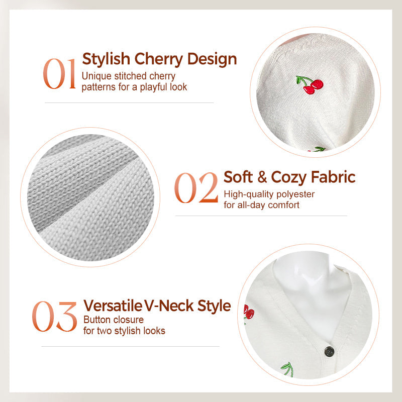 Women’s Casual Sweet Cherry Cardigan🍒