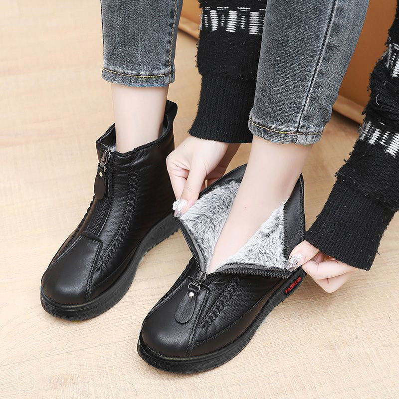 ๐ข Women's Winter Ankle Boots - Thermal Insulated & Water-Resistant with Side Zipper for Easy On/Off โ๏ธ๐๏ธ