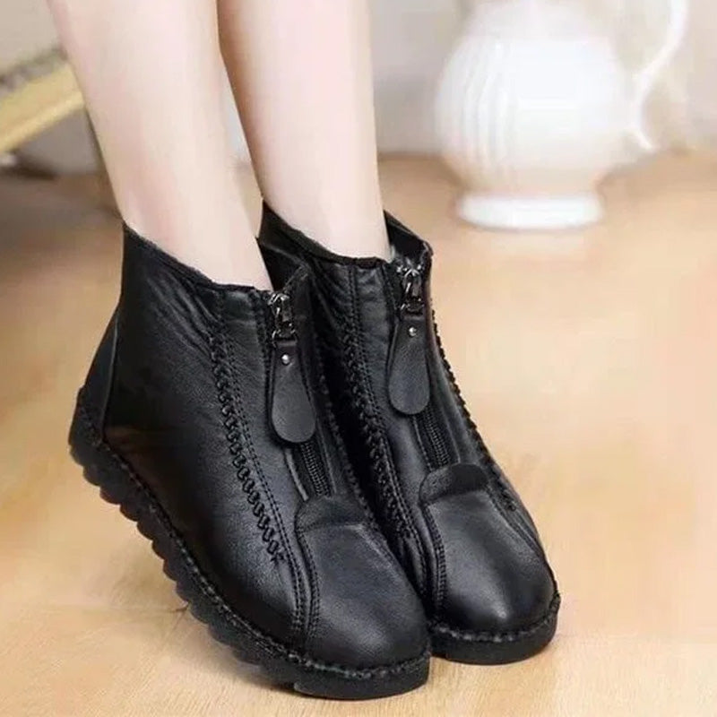๐ข Women's Winter Ankle Boots - Thermal Insulated & Water-Resistant with Side Zipper for Easy On/Off โ๏ธ๐๏ธ