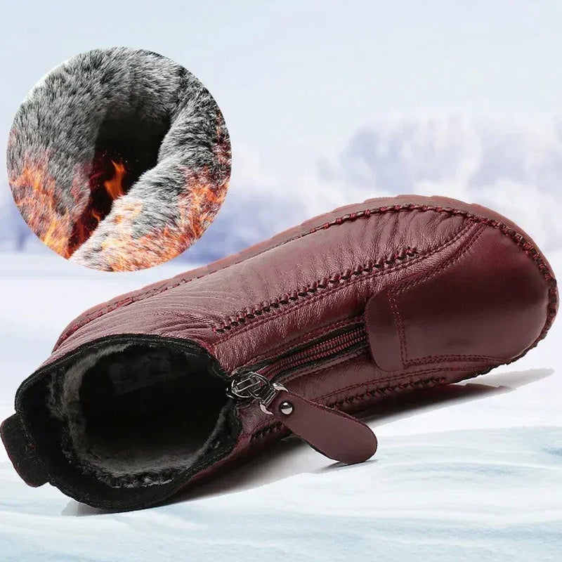 ๐ข Women's Winter Ankle Boots - Thermal Insulated & Water-Resistant with Side Zipper for Easy On/Off โ๏ธ๐๏ธ