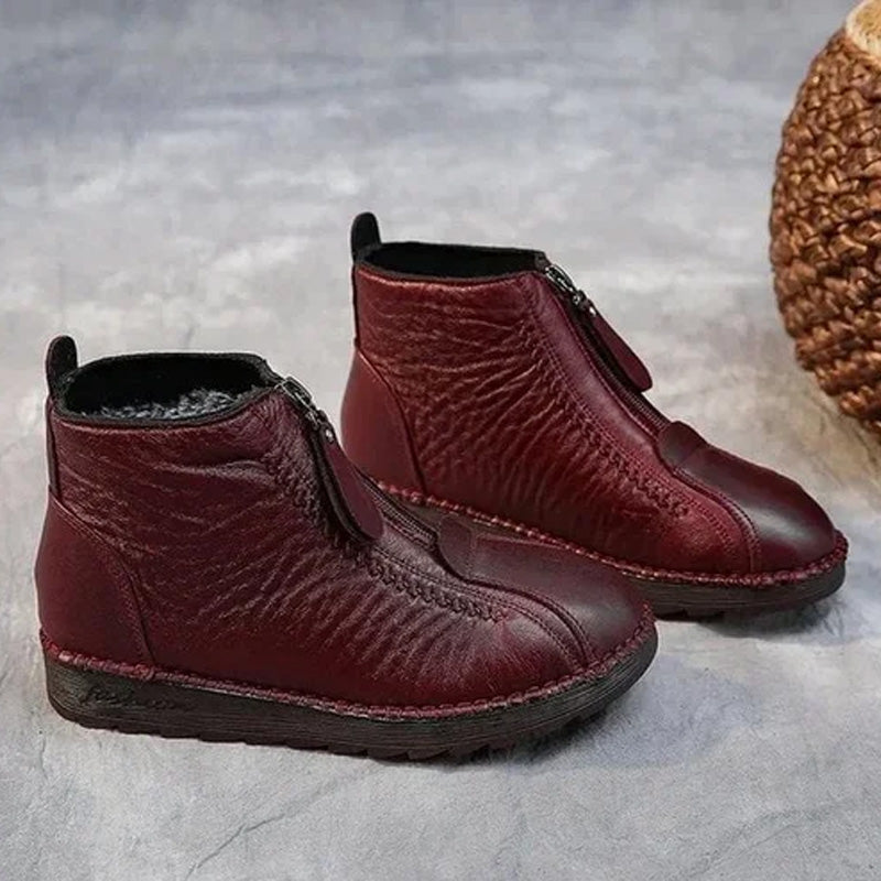 ๐ข Women's Winter Ankle Boots - Thermal Insulated & Water-Resistant with Side Zipper for Easy On/Off โ๏ธ๐๏ธ