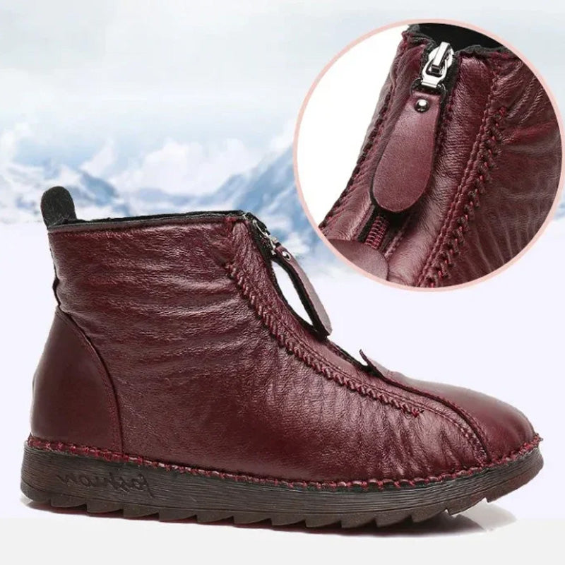 ๐ข Women's Winter Ankle Boots - Thermal Insulated & Water-Resistant with Side Zipper for Easy On/Off โ๏ธ๐๏ธ