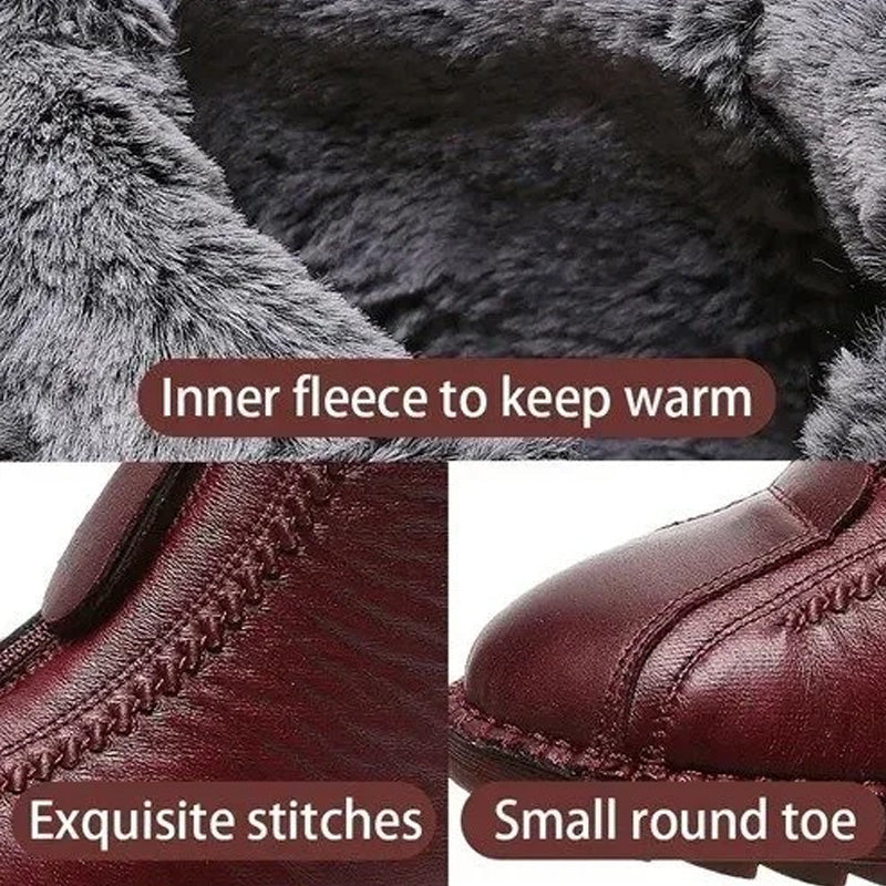 ๐ข Women's Winter Ankle Boots - Thermal Insulated & Water-Resistant with Side Zipper for Easy On/Off โ๏ธ๐๏ธ