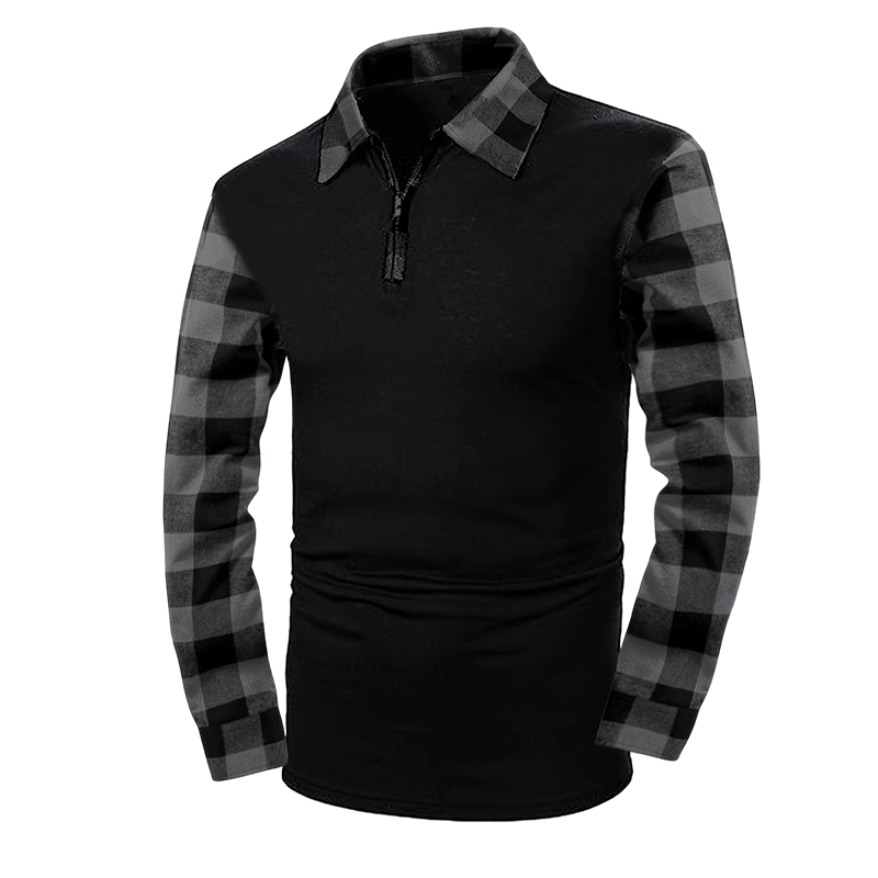 BestselleršMen's Casual Long Sleeve Half-Zip Shirt