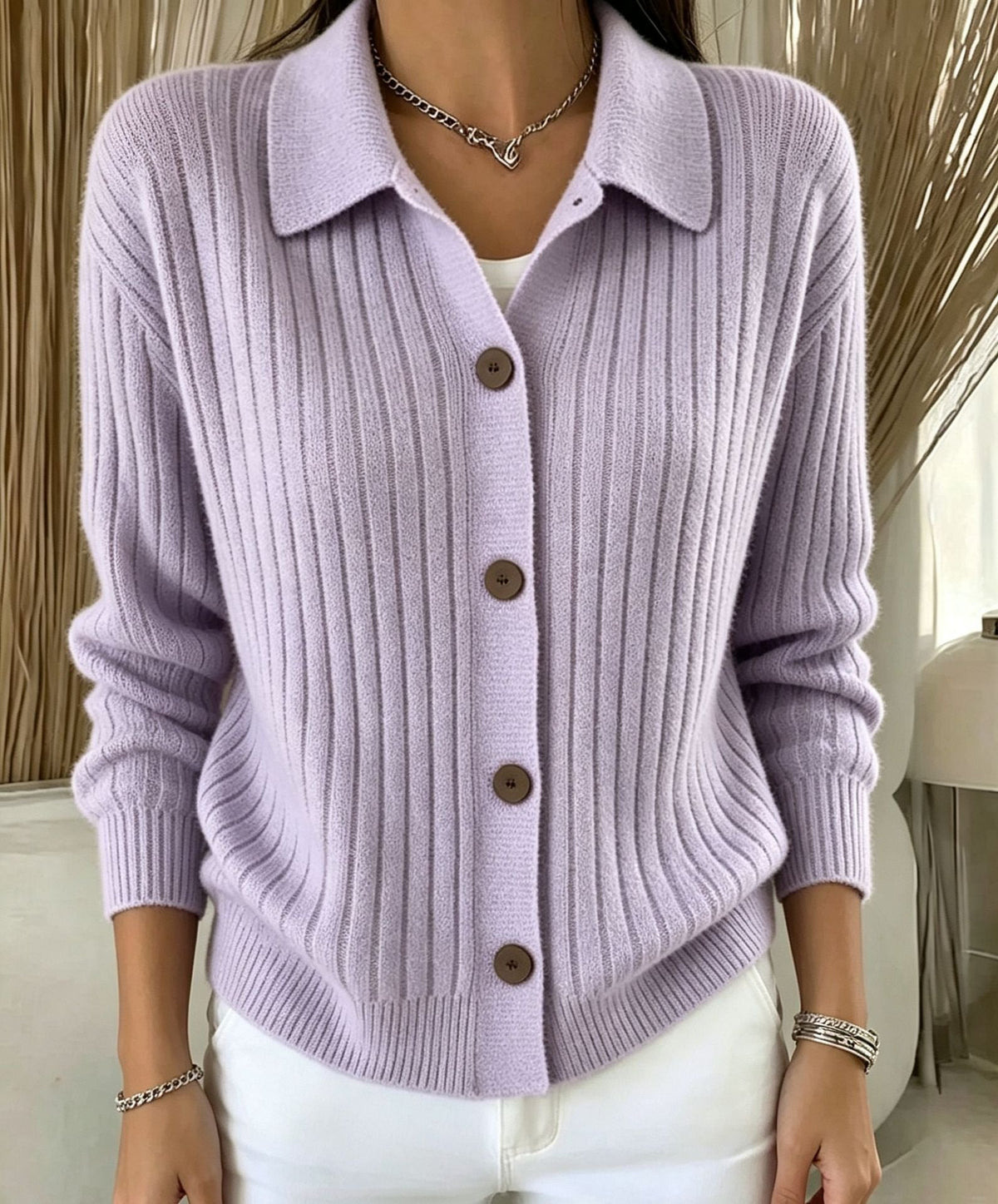 Women's Casual Loose Fit Knit Cardigan