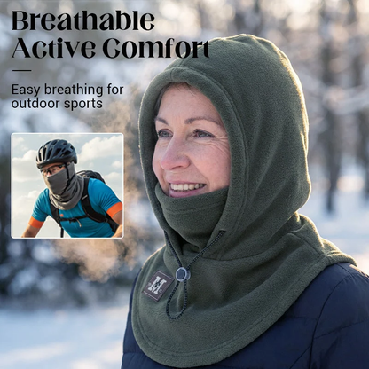 🔥 ❄️ Warm Balaclava with Adjustable Drawstring – Face and Neck Protection