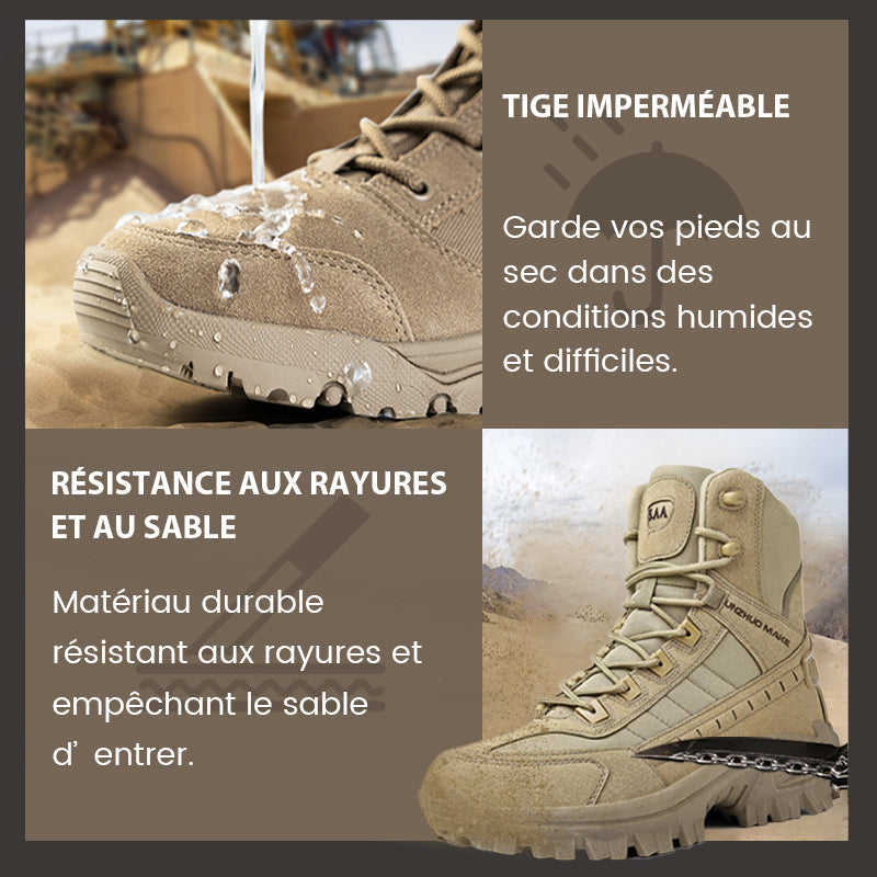 🔥Waterproof and Non-Slip High Top Tactical Sports Boots (Improved Durability)