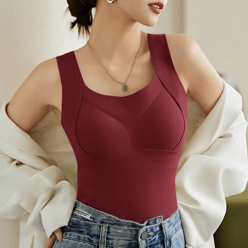 🥰Thickened Warm Tank Top with Shelf Bra