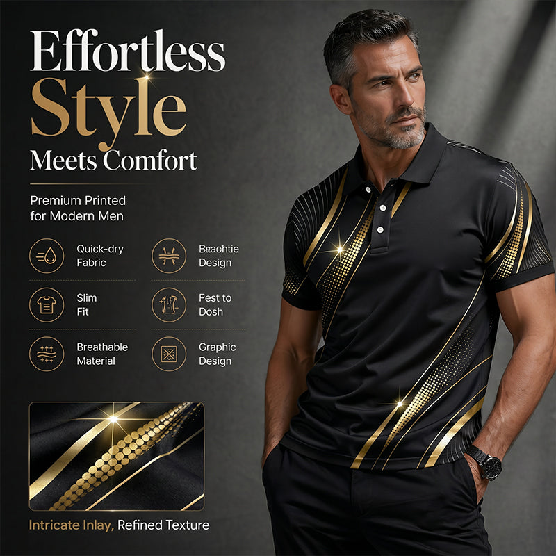 🌿 Lightweight Abstract Print Shirt for Men — Breathable Viscose, Casual & Smart-Casual Style