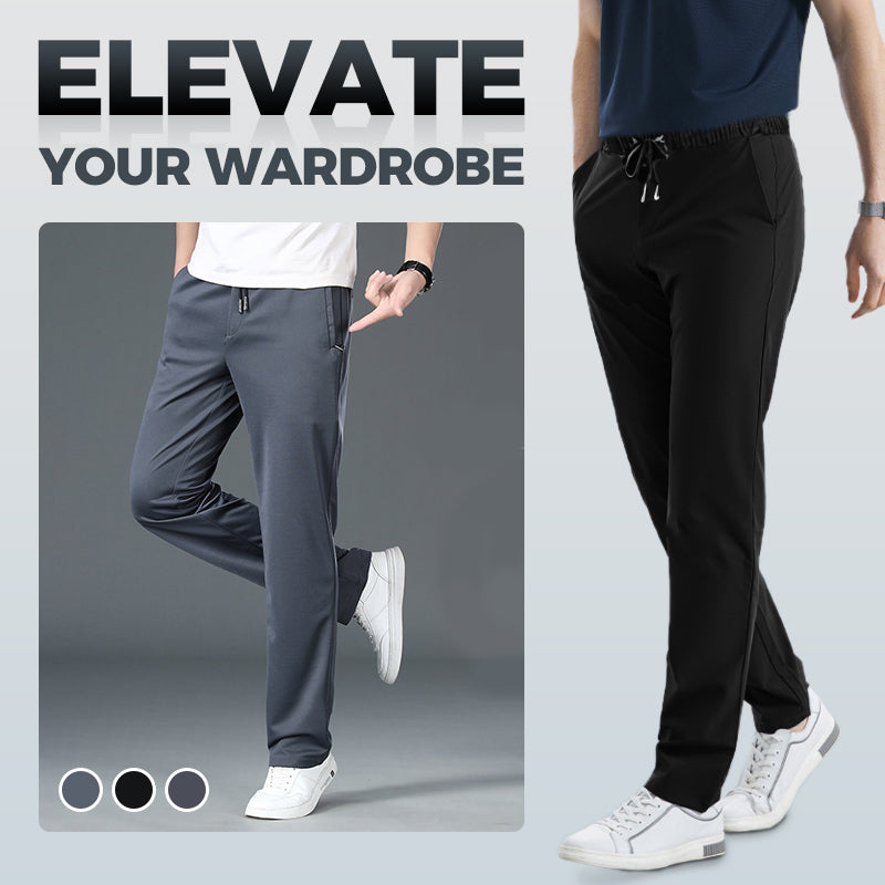 MEN'S STRAIGHT ANTI-WRINKLE CASUAL PANTS