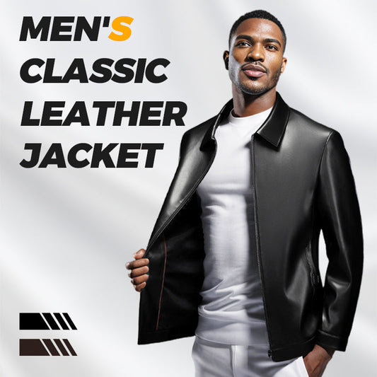 Men's Classic Leather Jacket