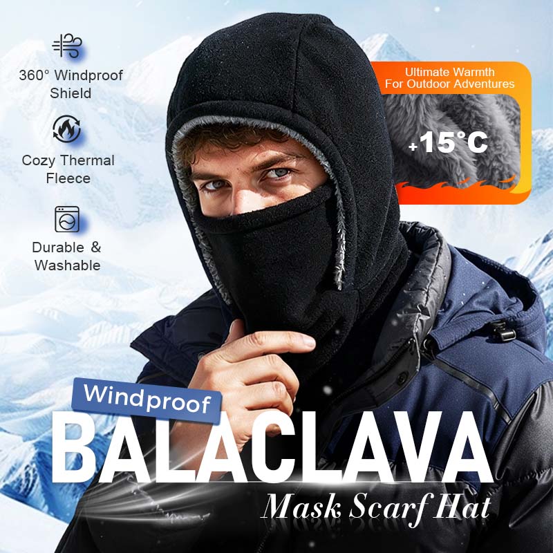 🔥Unisex Winter Warm Neck Mask Ear Protection One Piece Hat