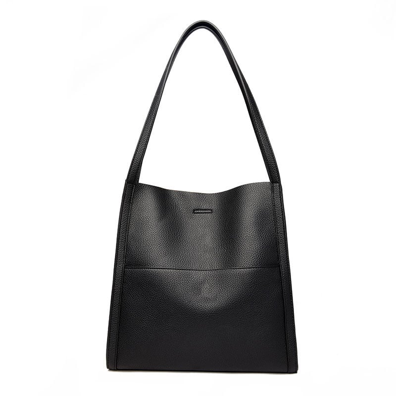 Simple Solid Color PU Leather Shoulder Bag