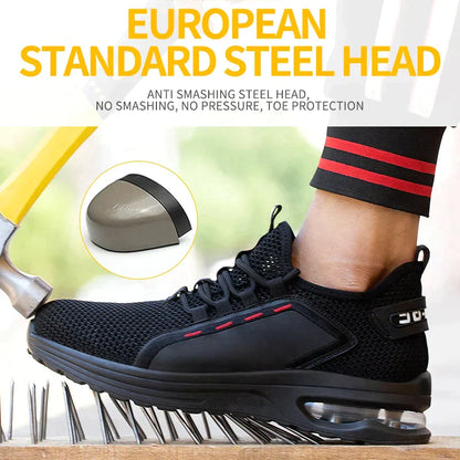 Ultra-Light Breathable Steel Toe Non-Slip Work Shoes