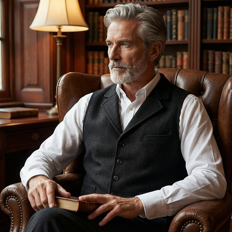 🔥Hot Sale Deals-Men's Slim Fit Casual Business Vest