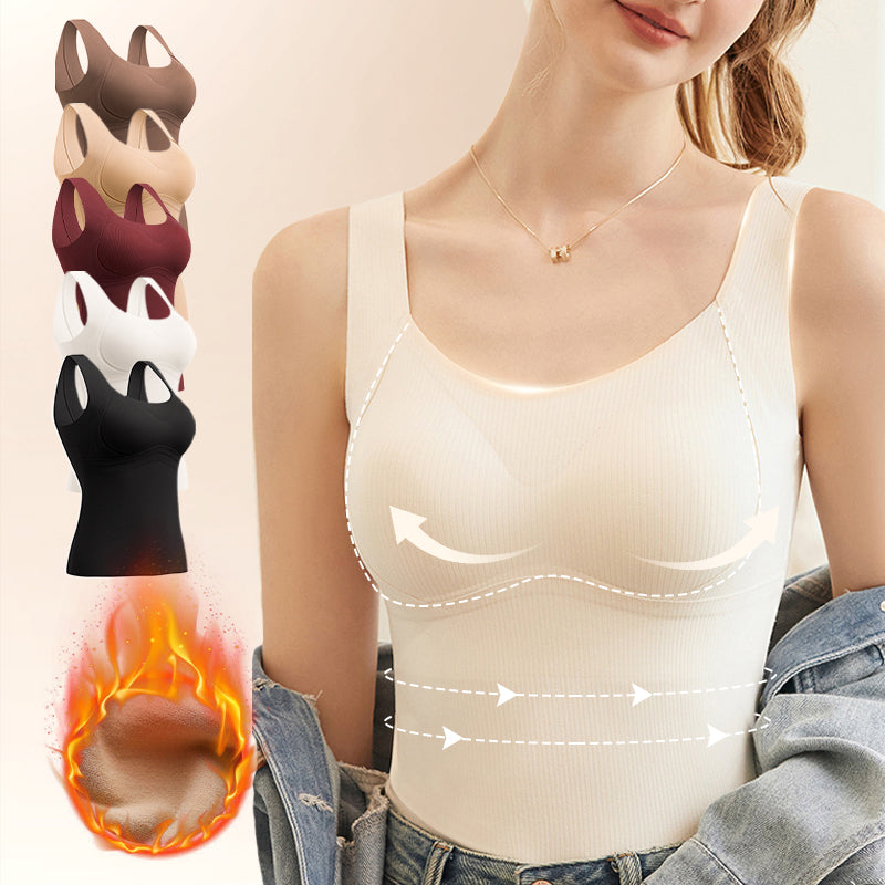 🥰Thickened Warm Tank Top with Shelf Bra