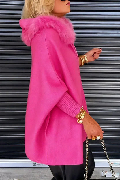 💥🎁Women Fur Collar Solid Color Casual Jacket