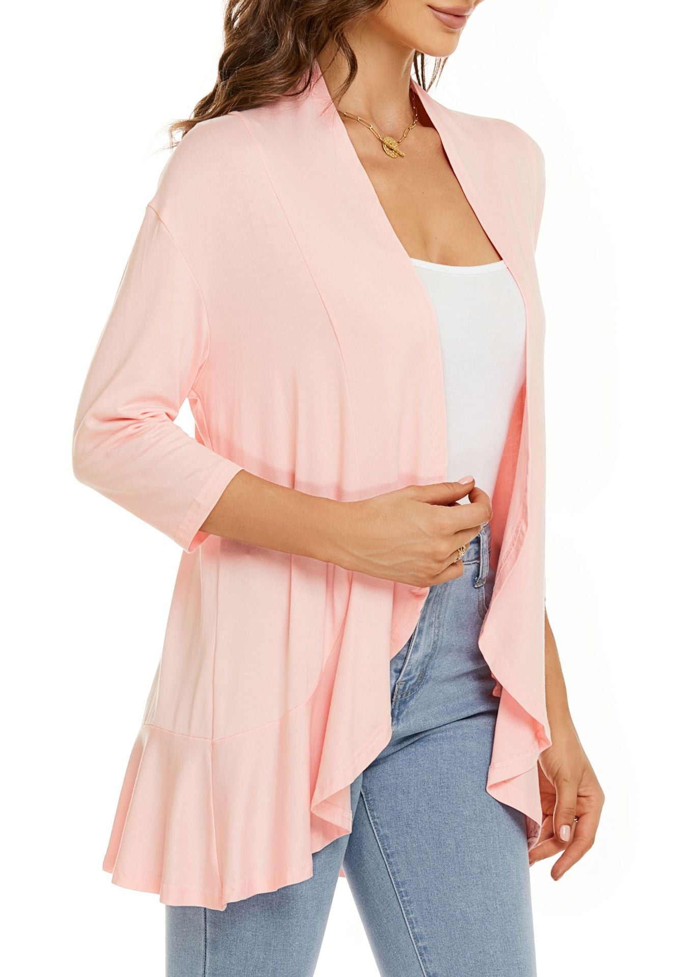 Casual Lightweight Cardigans With Open Front For Women