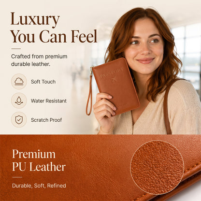 Multifunctional RFID Passport Wallet