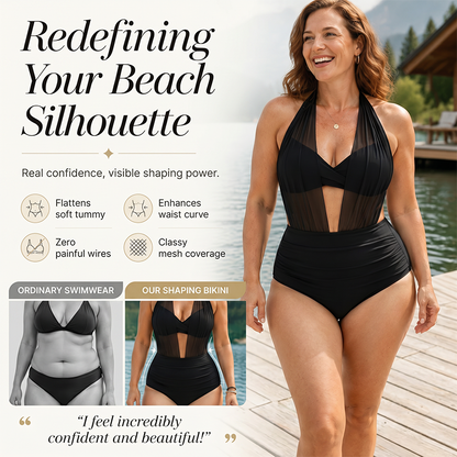 ⏳Time-Limited Special⏰Women's Tummy Control Halter Swimsuit