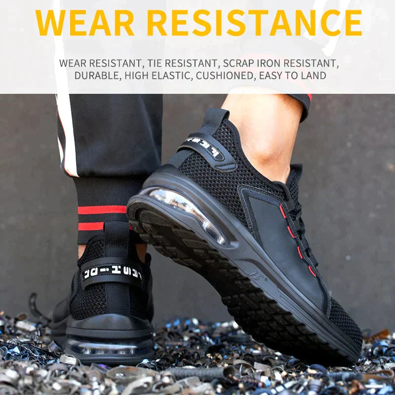 Ultra-Light Breathable Steel Toe Non-Slip Work Shoes