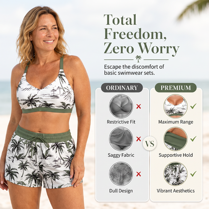 ✨Women's 3-Piece Swimsuit Tankini Set with Shorts