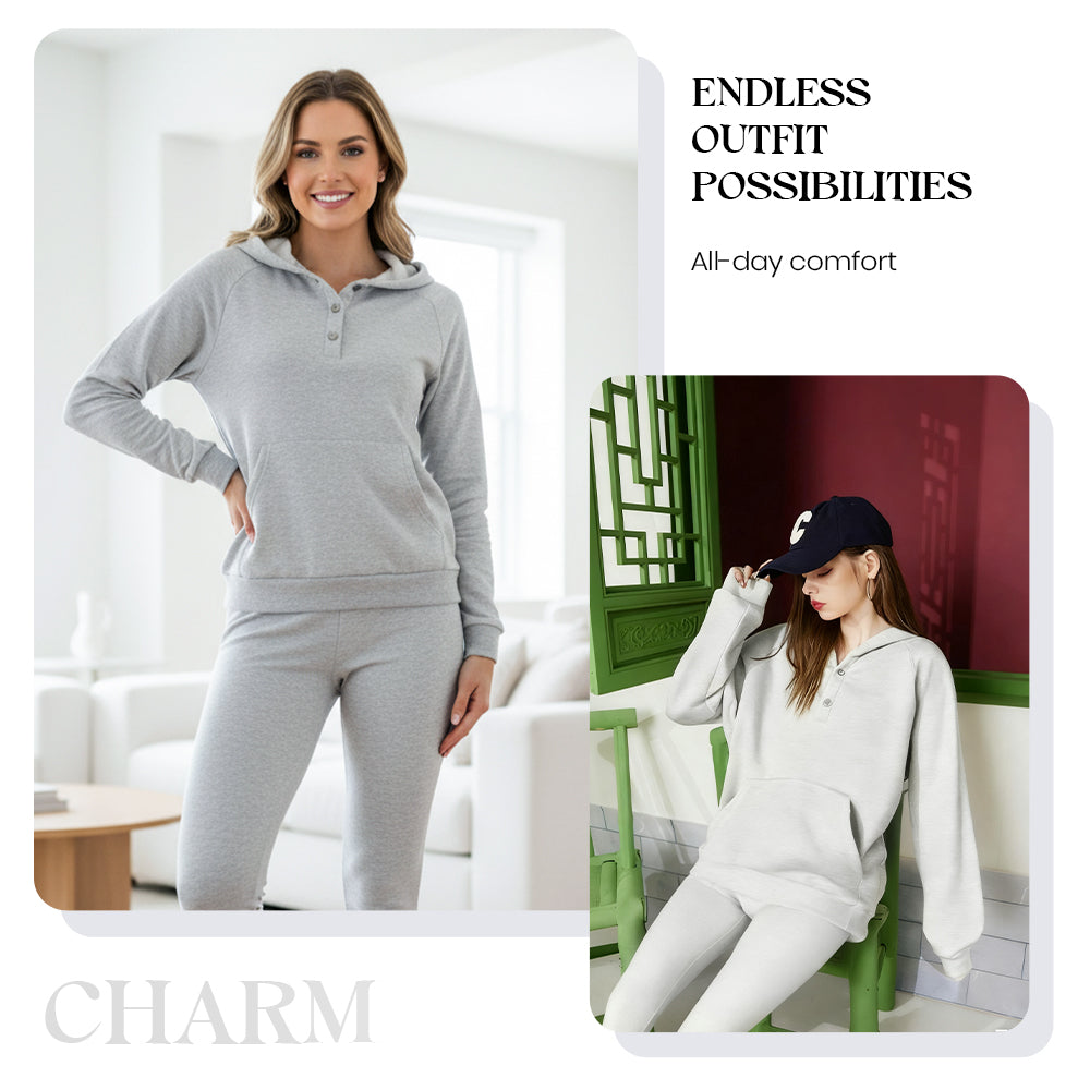 Hooded Casual & Fashionable Sweatshirt 3-Piece Set