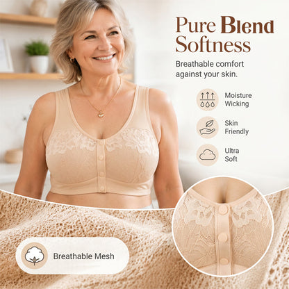 📢📢BIG SALE !!⏰Comfortable Wireless Shaping Front-Fasten Bra