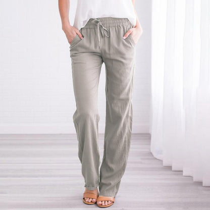 Women's Loose Comfy Linen-cotton Pants