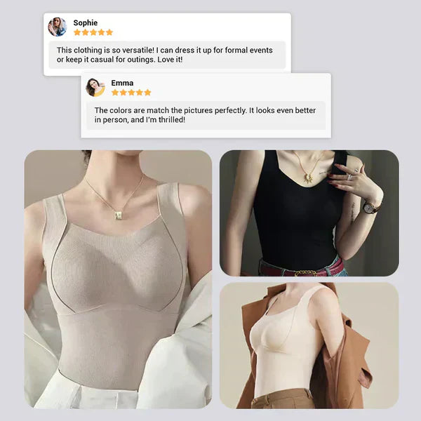 🥰Thickened Warm Tank Top with Shelf Bra